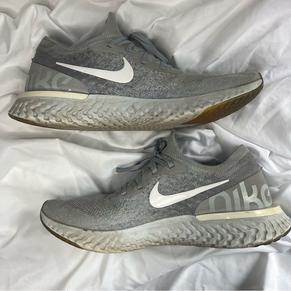 Nike Nike Epic React Flyknit ‘Wolf Grey’’ - Men’s Size 13 Grey Running Sneakers